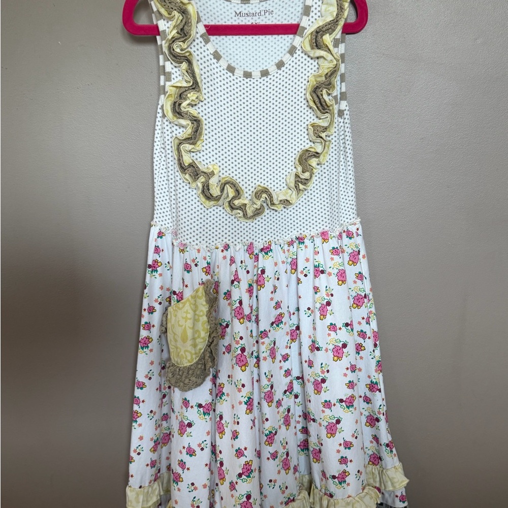 Mustard Pie Boho Polka Dot and Floral Dress